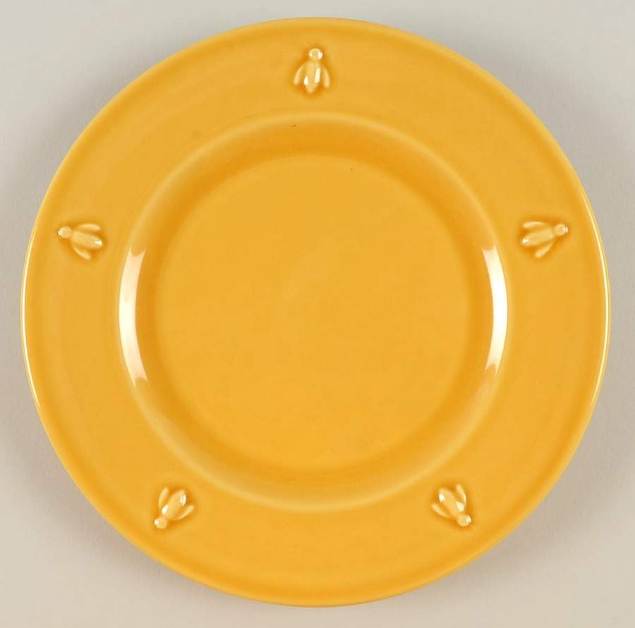 Cigale Orange Salad Plate by Varages-1