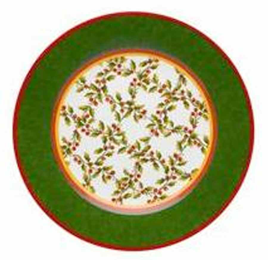 Holly Salad/Dessert Plate by Vista Alegre-1