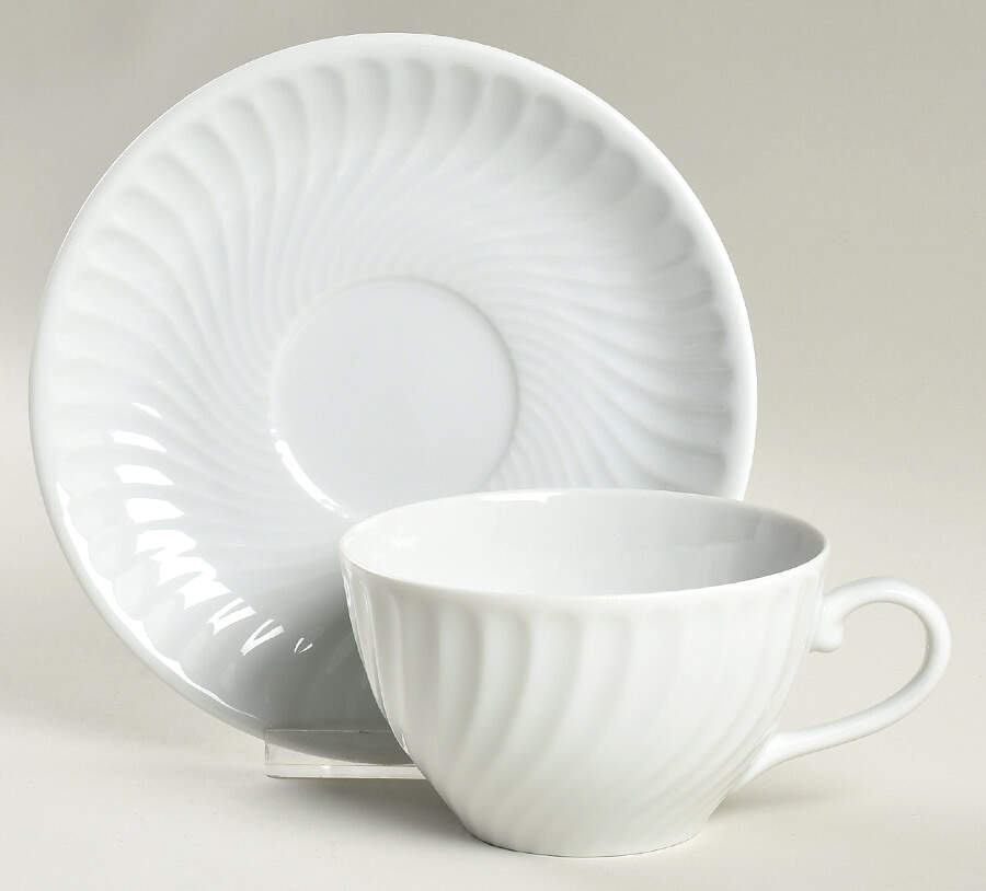 Sagres Flat Cup & Saucer Set by Vista Alegre-1