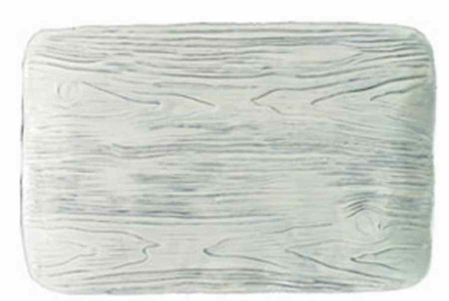 Pineta Winter White 16" Rectangular Serving Platter by Vietri (Italy)-1
