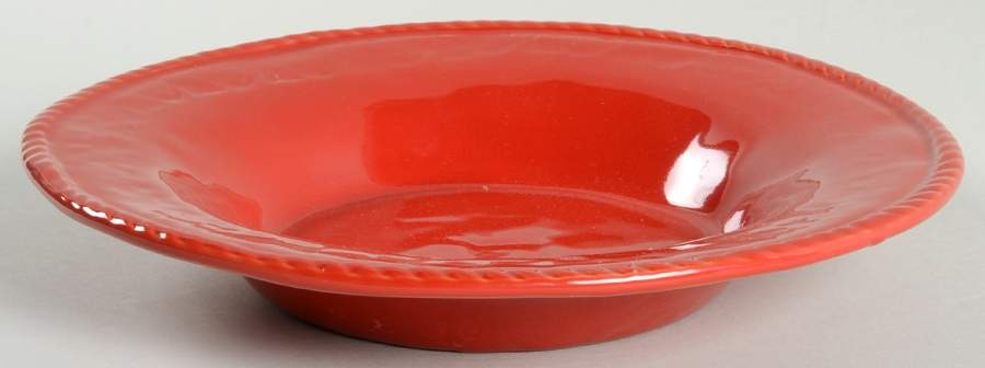 Bellezza Tomato Red 9" Soup/Pasta Bowl by Vietri (Italy)-1