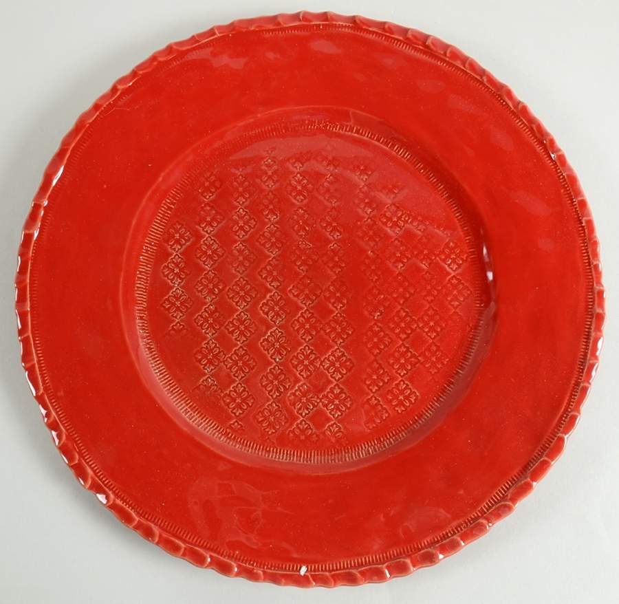 Bellezza Tomato Red Service Plate (Charger) by Vietri (Italy)-1