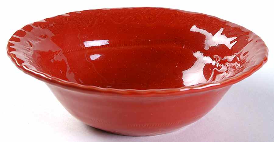 Bellezza Tomato Red Coupe Cereal Bowl by Vietri (Italy)-1