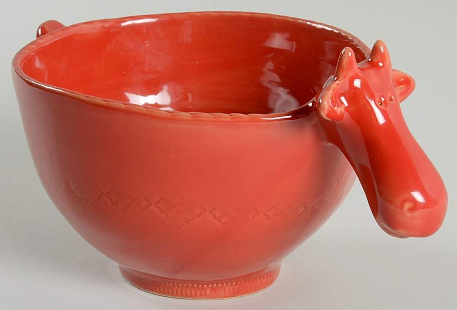 Bellezza Tomato Red 6" Round Serving Bowl by Vietri (Italy)-1