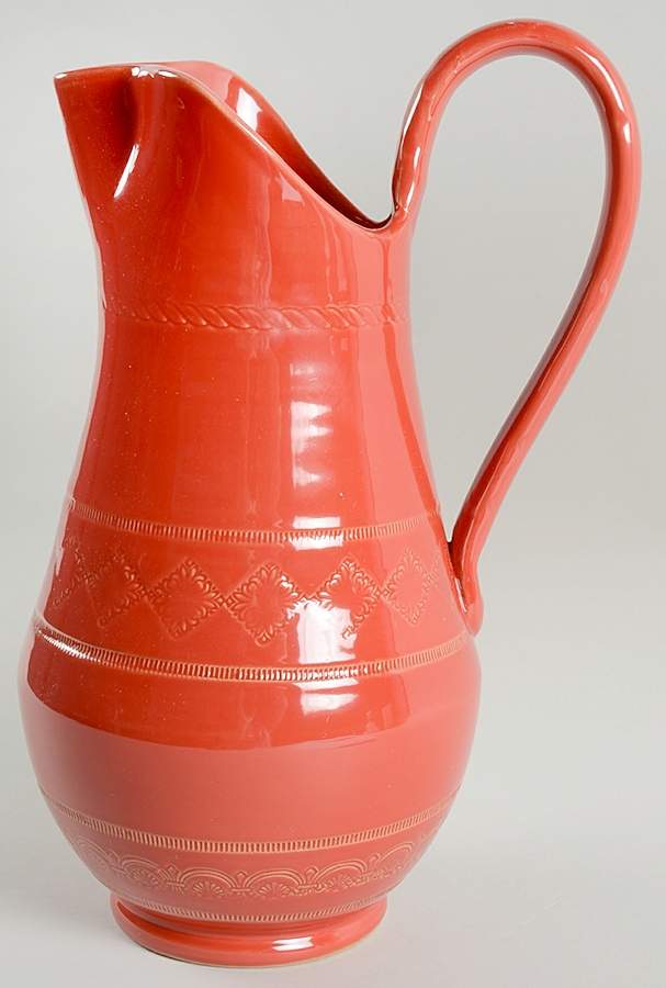 Bellezza Tomato Red 88 Oz Pitcher by Vietri (Italy)-1