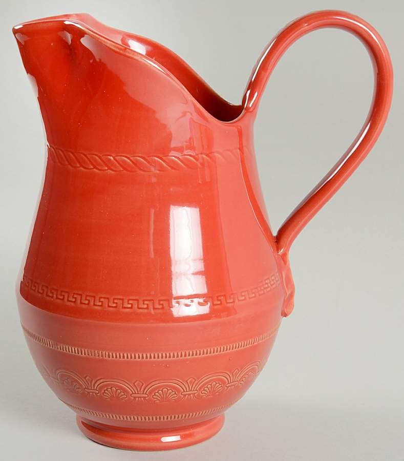 Bellezza Tomato Red 40 Oz Pitcher by Vietri (Italy)-1