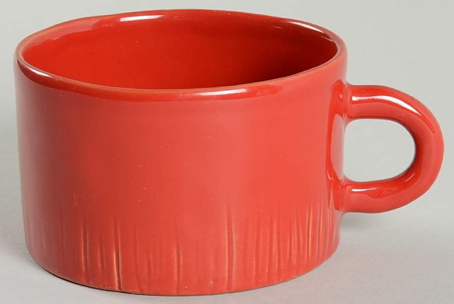 Bellezza Tomato Red Cappucino Cup/Mug by Vietri (Italy)-1