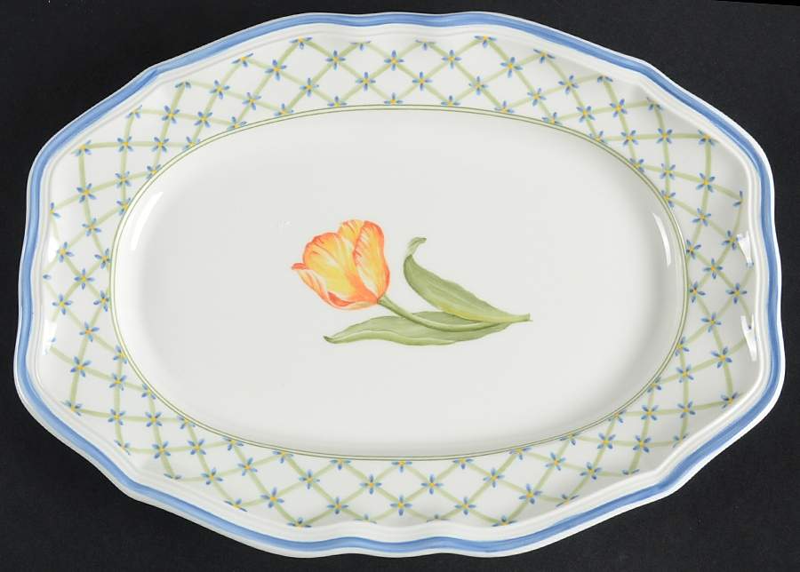 Flower Dream 11" Oval Serving Platter by Villeroy & Boch-1