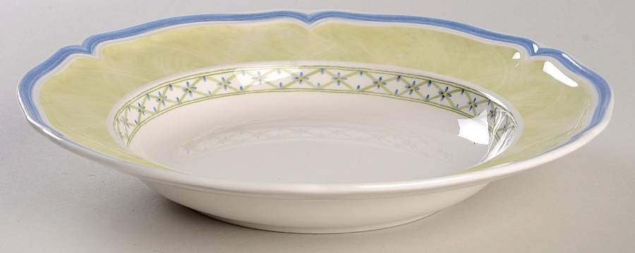 Flower Dream Green Large Rim Soup Bowl by Villeroy & Boch-1