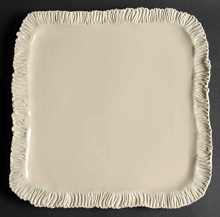 Latteria Vanilla Square Service Plate (Charger) by Vietri (Italy)-1