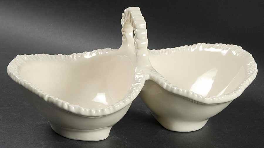 Latteria Vanilla 2-Part Handled Relish by Vietri (Italy)-1