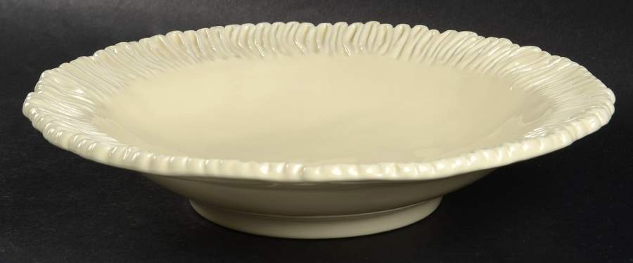 Latteria Vanilla Rim Soup Bowl by Vietri (Italy)-1