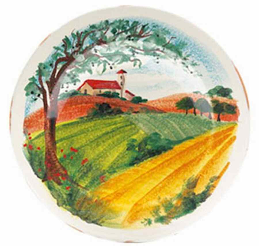 Siena Country 15" Chop Plate (Round Platter) by Vietri (Italy)-1