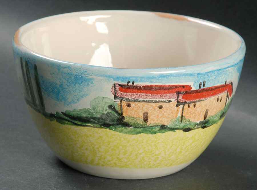 Siena Country Soup/Cereal Bowl by Vietri (Italy)-1