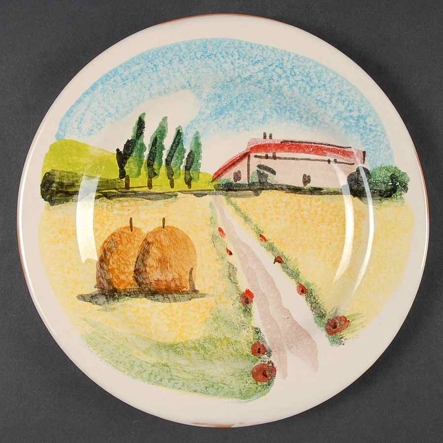 Siena Country Salad Plate by Vietri (Italy)-1