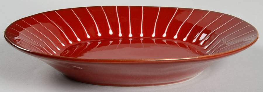 Rosso Vecchio Dot 13" Round Serving Bowl by Vietri (Italy)-1