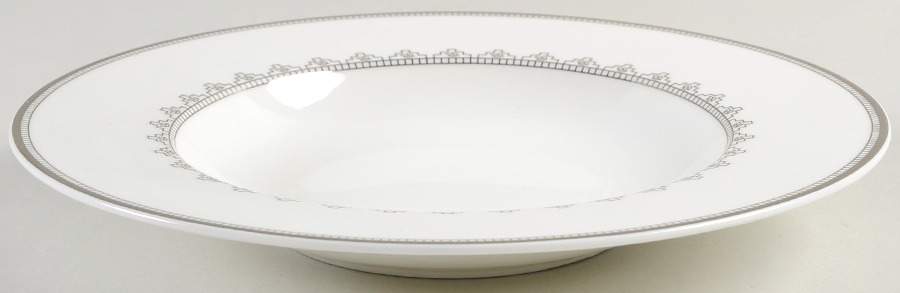 White Lace Large Rim Soup Bowl by Villeroy & Boch-1