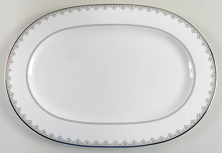 White Lace 13" Oval Serving Platter by Villeroy & Boch-1