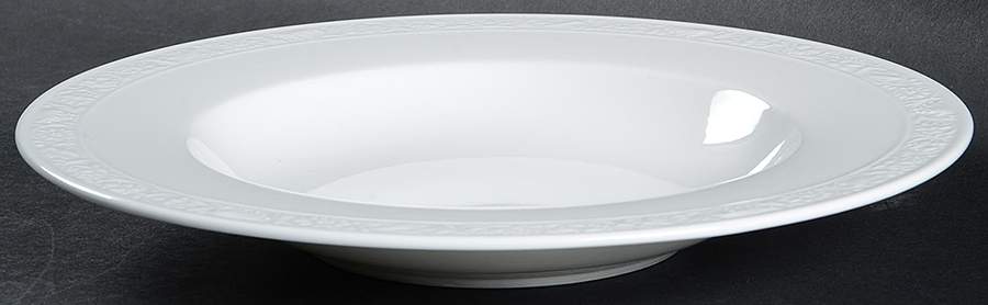 White Pearl Large Rim Soup Bowl by Villeroy & Boch-1