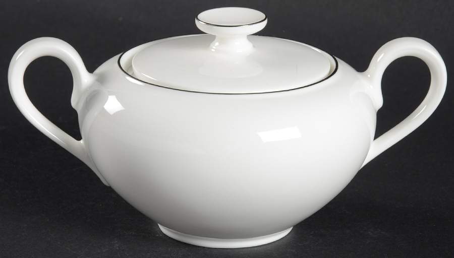 Anmut Platinum Sugar Bowl & Lid by Villeroy & Boch-1
