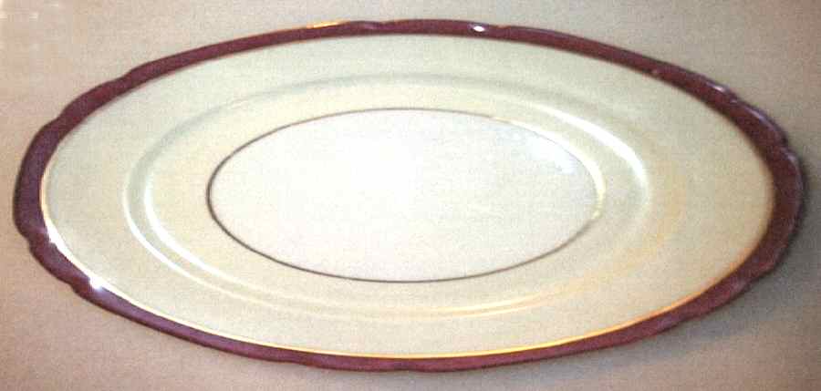 VIT339 13" Oval Serving Platter by Victoria (Czech)-1