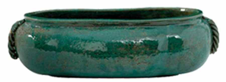 Nile Green Garden 5" Cachepot by Vietri (Italy)-1