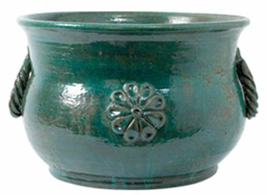 Nile Green Garden 12" Planter by Vietri (Italy)-1