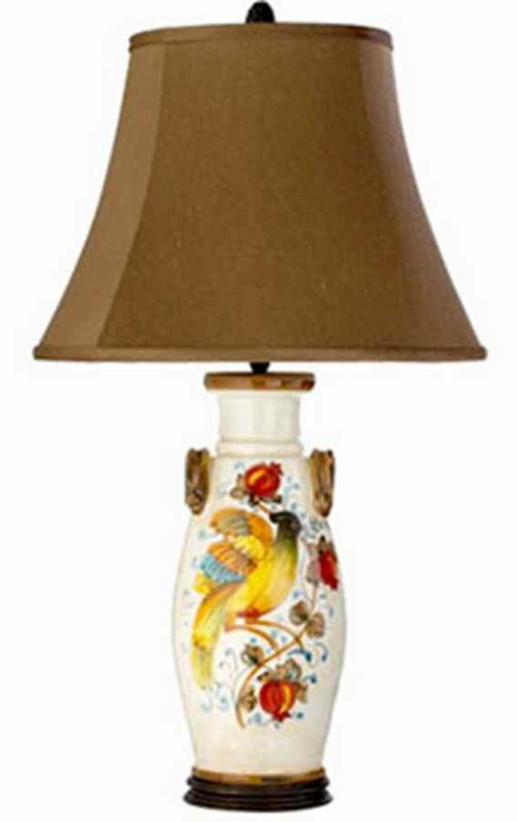 Pomegranate Garden 29" Electric Lamp & Shade by Vietri (Italy)-1