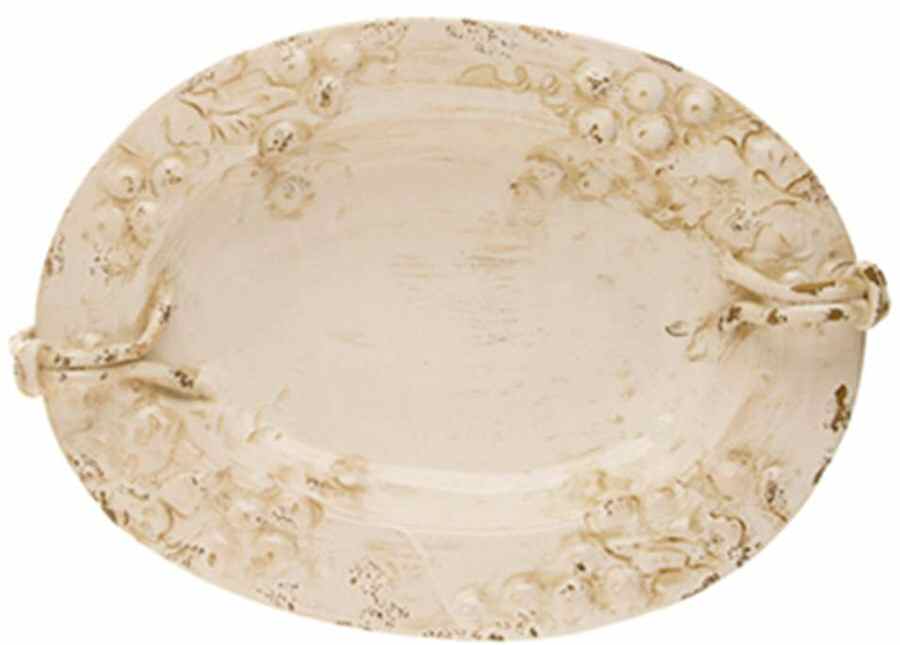 Umbrian Grapes Oval Centerpiece by Vietri (Italy)-1
