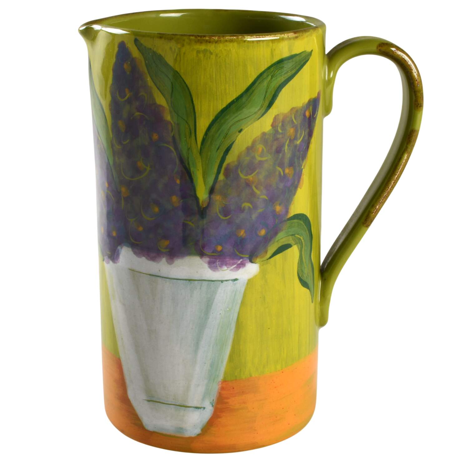 Sara's Flowers 36 Oz Pitcher by Vietri (Italy)-1