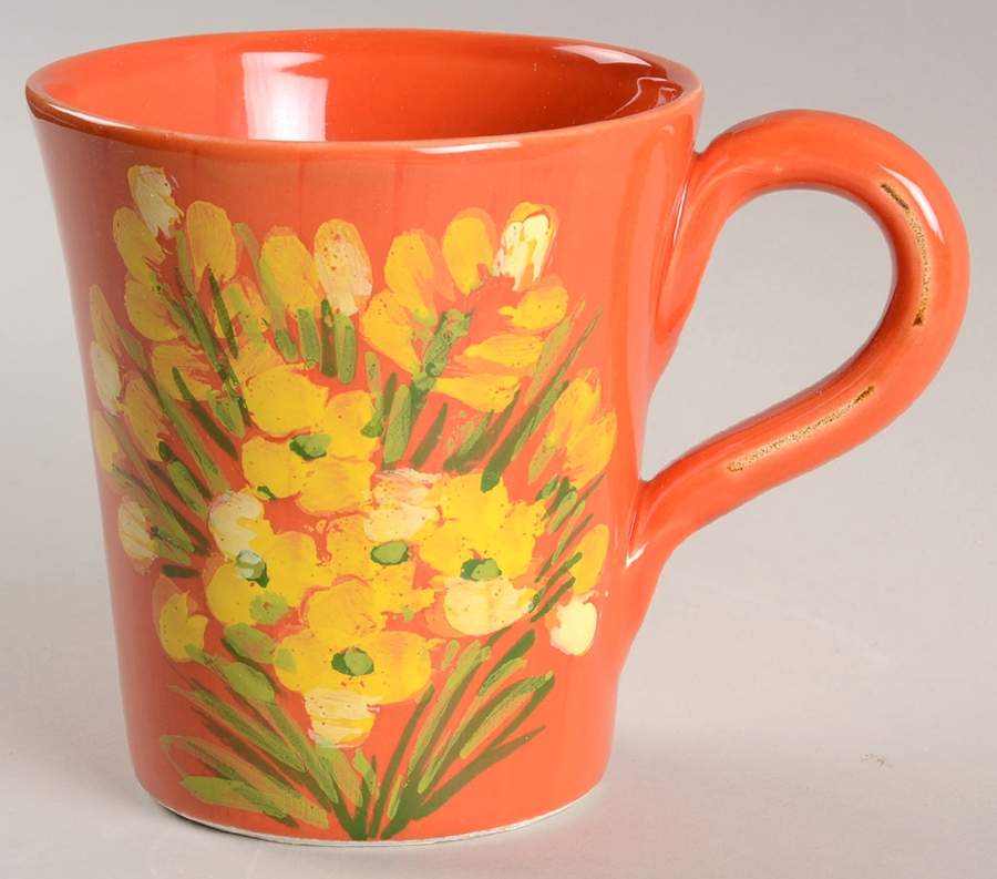 Sara's Flowers Mug by Vietri (Italy)-1