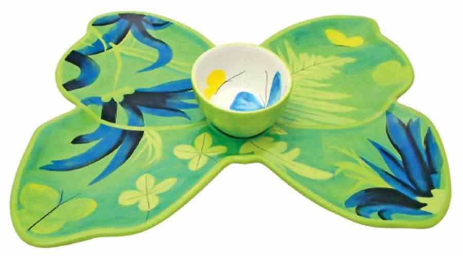 Papillion Dream Figural Chip/Dip Set (2 Piece) by Vera Neumann-1