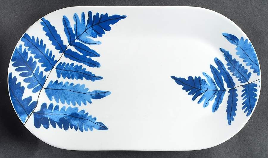Indigo Garden Oblong Tray by Vera Neumann-1