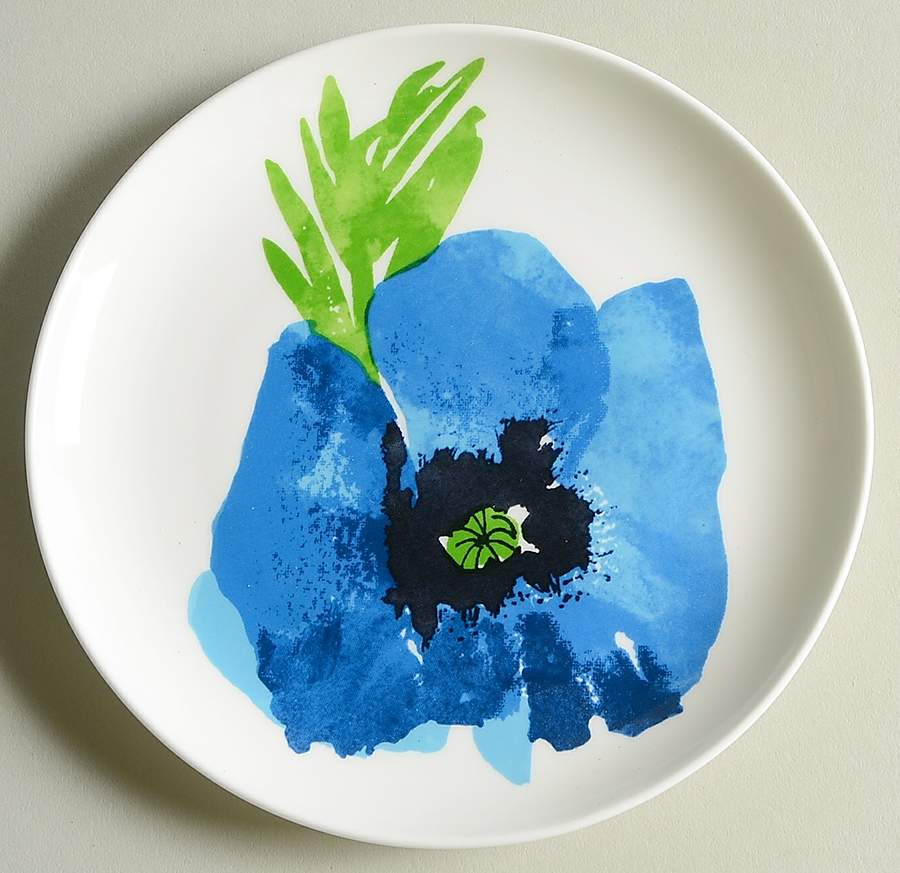 Indigo Garden Canape Plate by Vera Neumann-1