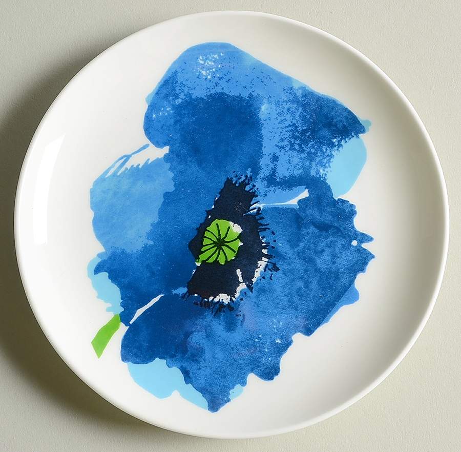 Indigo Garden Canape Plate by Vera Neumann-1