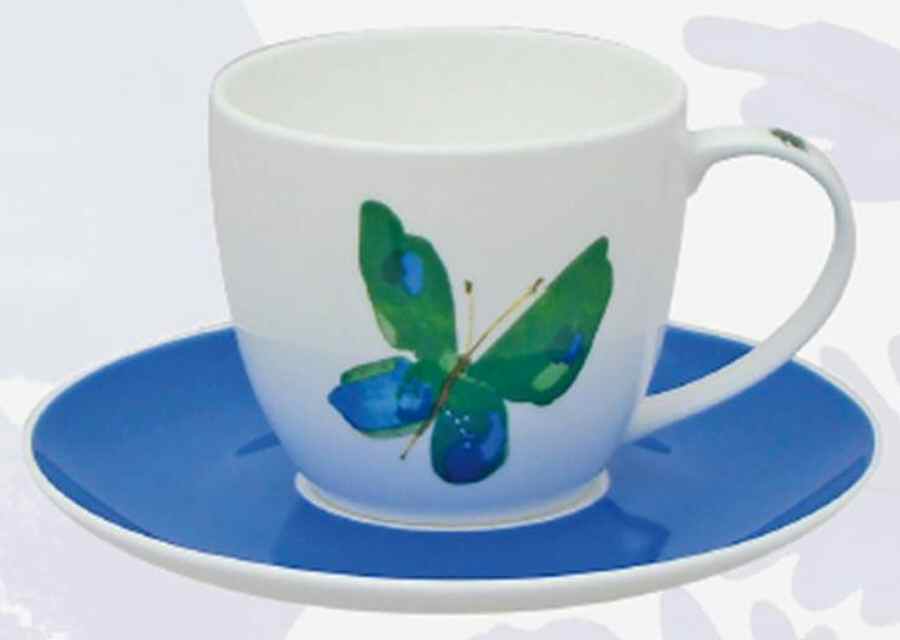 Accessories Flat Cup & Saucer Set by Vera Neumann-1