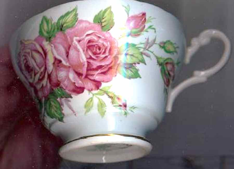Old Rose Footed Cup by Cartwright & Edwards-1