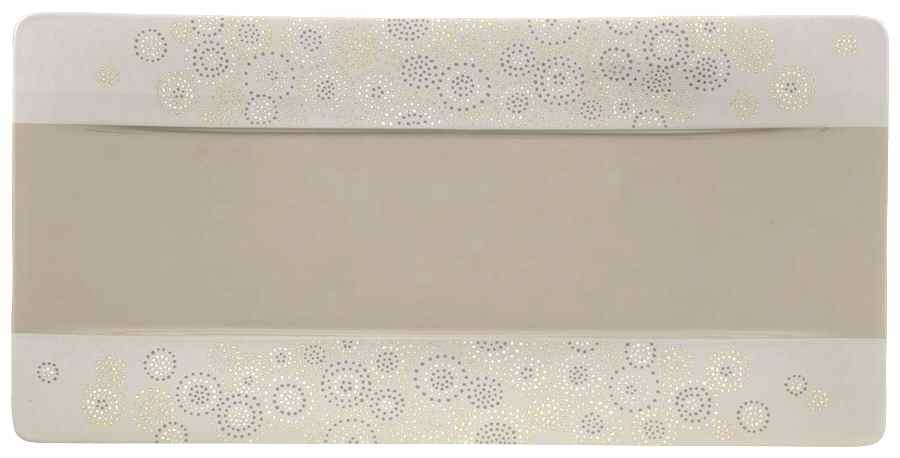 Modern Grace Gray 17" Rectangular Tray by Villeroy & Boch-1