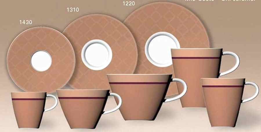 Caffe Club Uni Caramel Flat Cup & Saucer Set by Villeroy & Boch-1