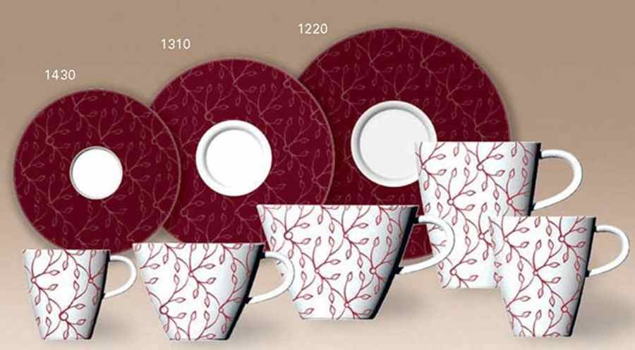 Caffe Club Floral Berry Flat Cup & Saucer Set by Villeroy & Boch-1