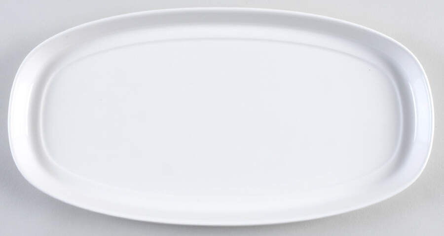 Farmhouse Touch (All White) 13" Oval Serving Platter by Villeroy & Boch-1