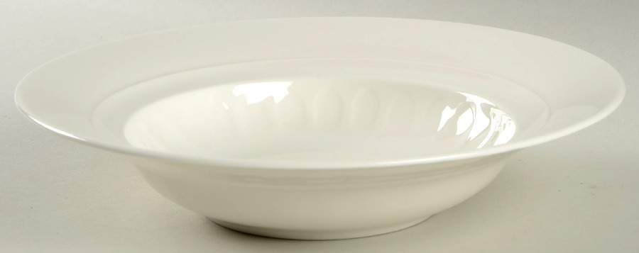 Farmhouse Touch (All White) Large Rim Soup Bowl by Villeroy & Boch-1
