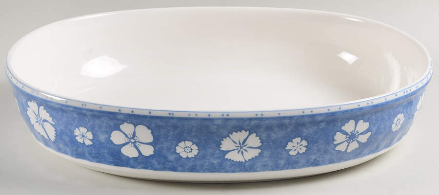 Farmhouse Touch (Decorated) 13" Oval Baker by Villeroy & Boch-1