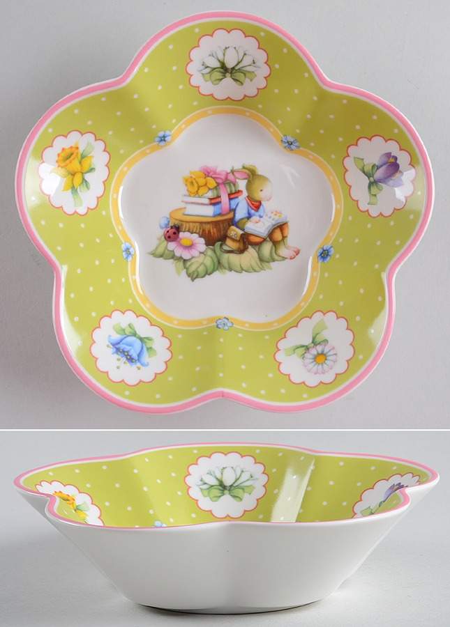 Spring Decoration 6" Scalloped Bowl by Villeroy & Boch-1
