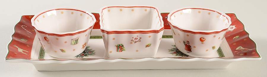 Toy's Delight Dip Bowl Set with 3 Bowls & Tray by Villeroy & Boch-1