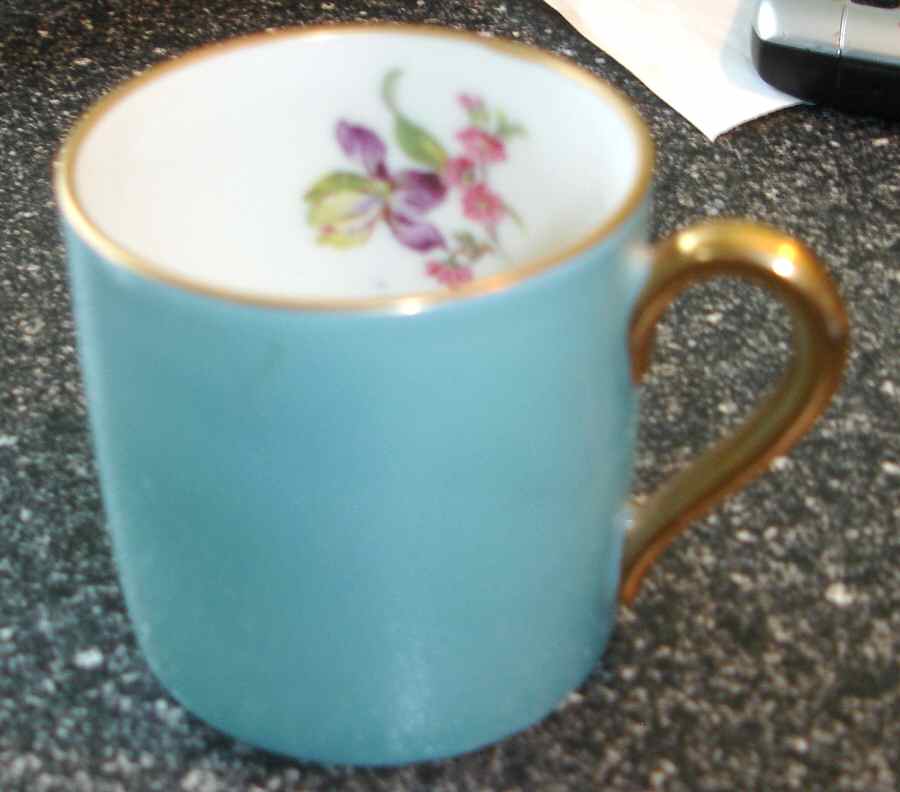 253 Flat Demitasse Cup by Victoria (Czech)-1