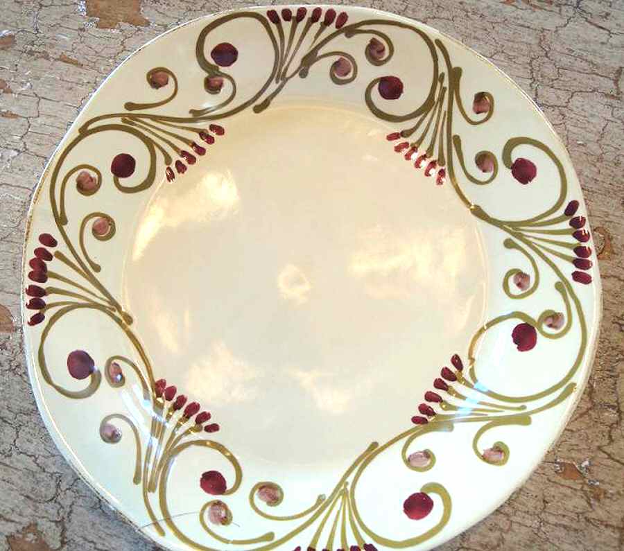 Arabesque Yellow Dinner Plate by Vietri (Italy)-1
