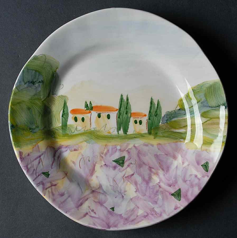 Sara's Vista Salad Plate by Vietri (Italy)-1