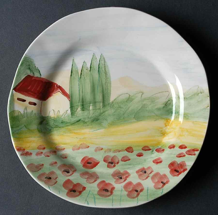 Sara's Vista Salad Plate by Vietri (Italy)-1