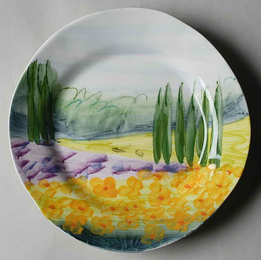 Sara's Vista Salad Plate by Vietri (Italy)-1